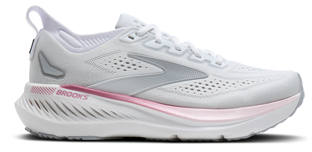 Brooks Glycerin GTS 23 - Women's White/Harbor Mist/Metallic product view