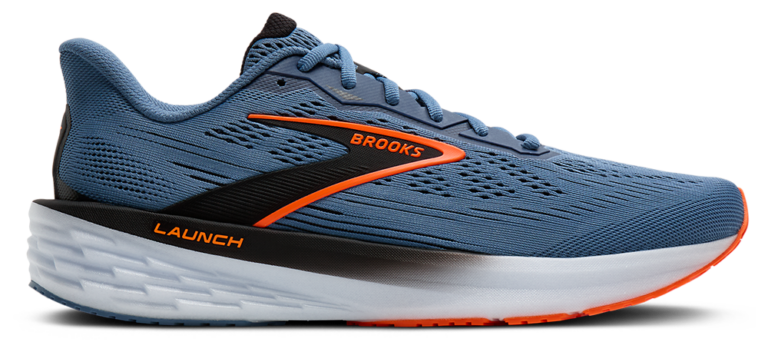 Brooks Launch 12 - Men's Orange/Black/Moonlight product view
