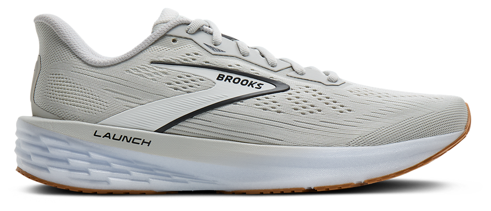 Brooks Launch 12 - Men's Oyster/White/Phantom product view