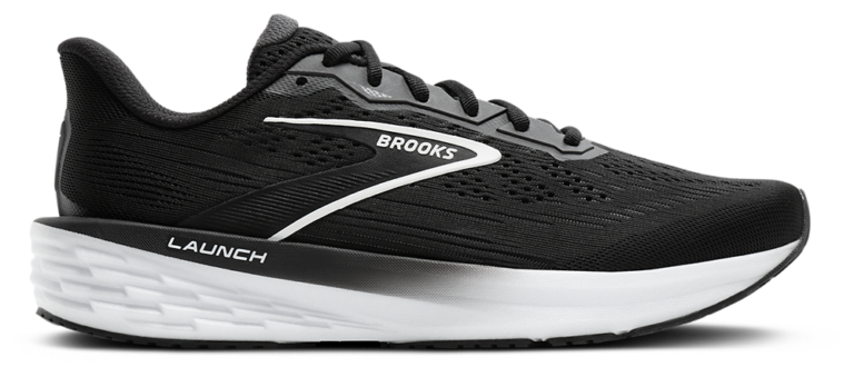 Brooks Launch 12 - Women's White/Grey/Black product view