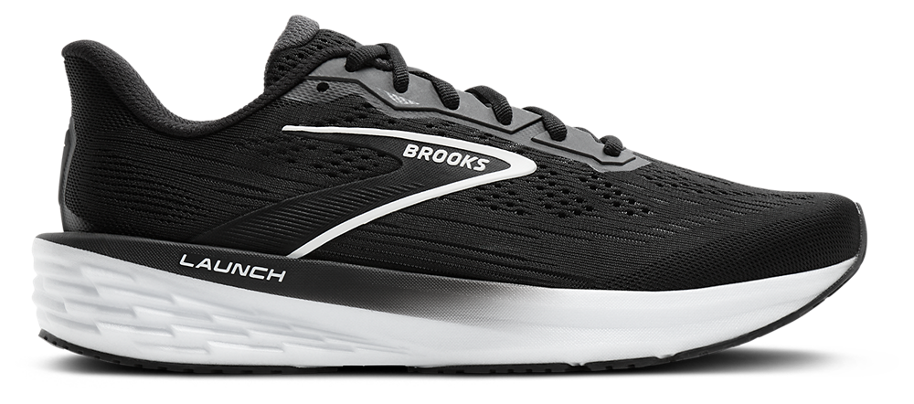 Brooks Launch 12 - Women's White/Grey/Black product view