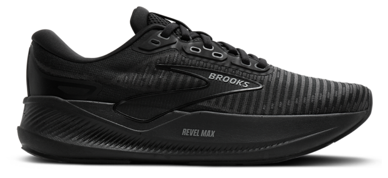 Brooks Revel Max - Women's Black/Black/Ebony product view