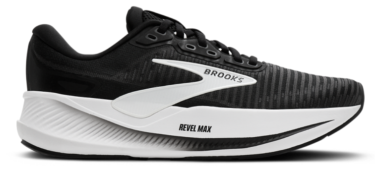 Brooks Revel Max - Women's Black/Grey/White product view