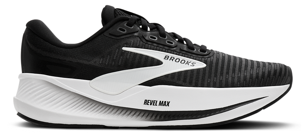 Brooks Revel Max - Women's Black/Grey/White product view