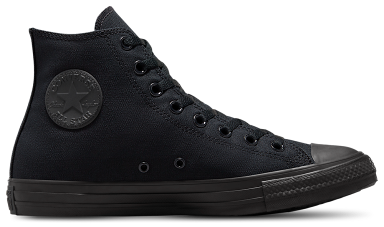 Converse All Star High Top - Men's Black Monochrome/Black product view