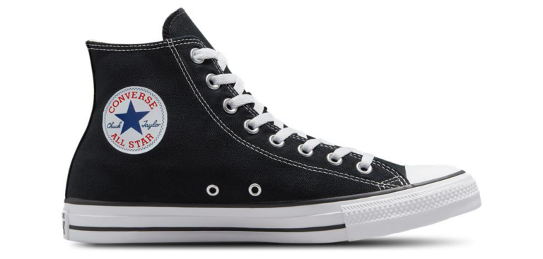 Converse All Star High Top - Men's Black/White/Black product view