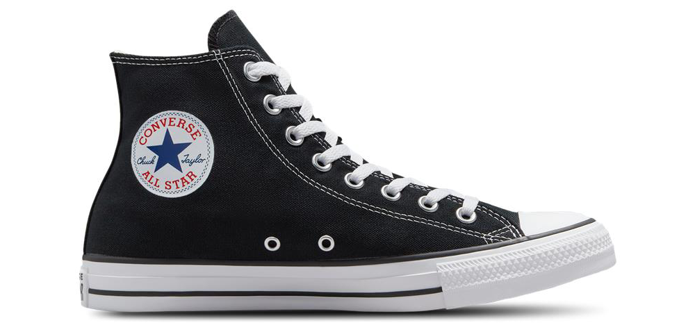 Converse All Star High Top - Men's Black/White/Black product view