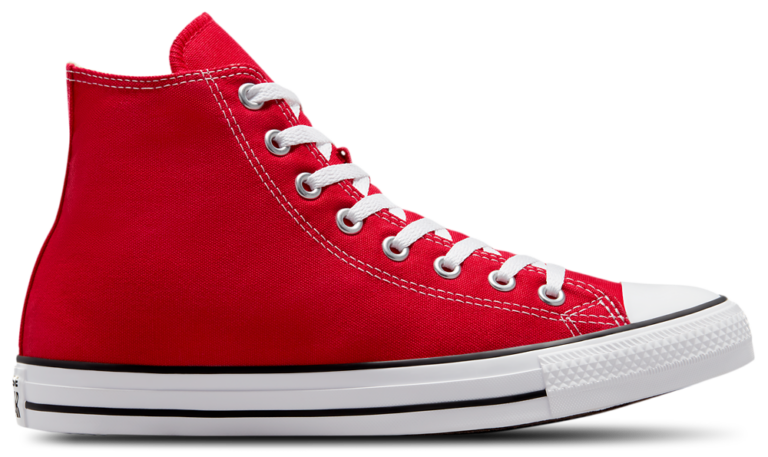 Converse All Star High Top - Men's Bright Red/White product view