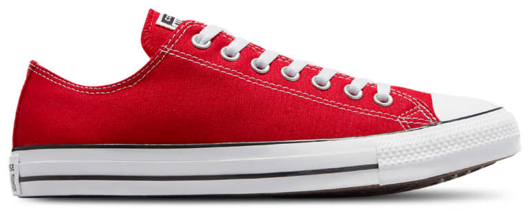 Converse All Star Low Top - Men's Bright Red/White product view