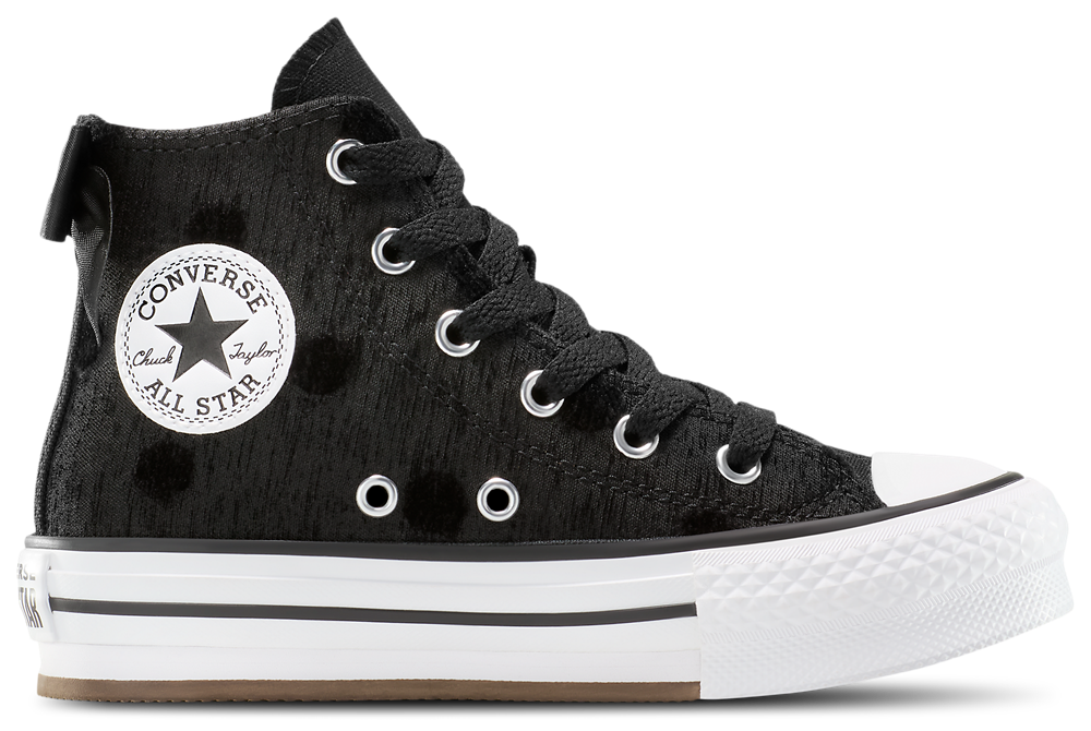Converse Chuck Taylor All Star EVA Lift Hi - Girls' Preschool Black/Black/White product view