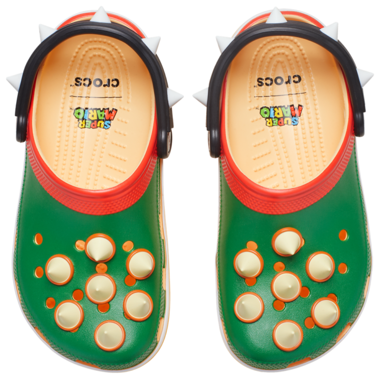 Crocs Bowser Classic Clogs - Men's Multi/Green product view