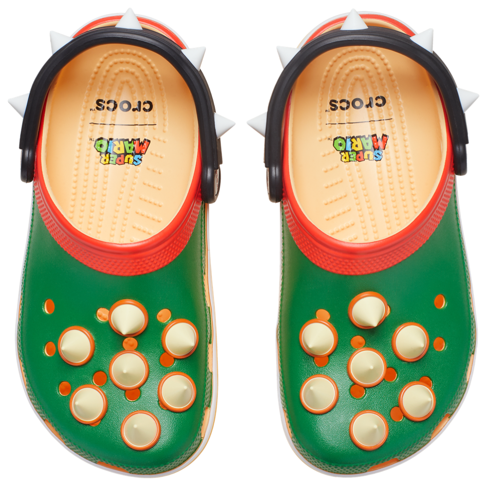 Crocs Bowser Classic Clogs - Men's Multi/Green product view