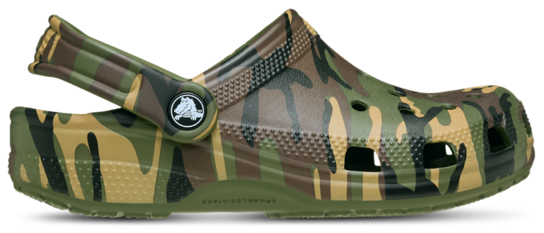 Crocs Classic Camo Clogs - Boys' Grade School Multi/Army Green product view