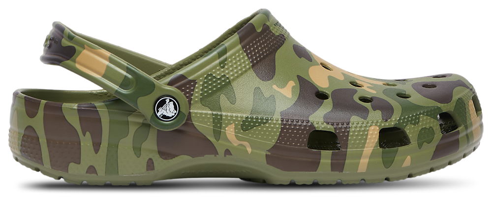 Crocs Classic Clogs Duck Camo - Men's Cargo Green/Black/White product view