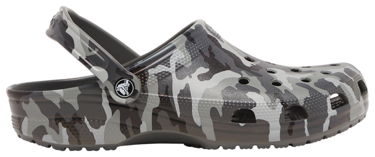 Crocs Classic Clogs - Men's Grey/Grey product view