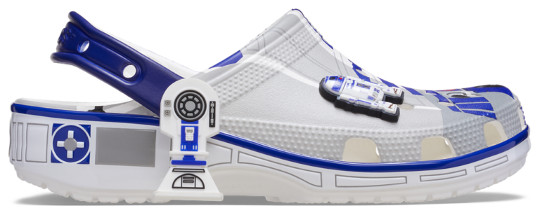 Crocs Classic Clogs - Men's White/Blue product view