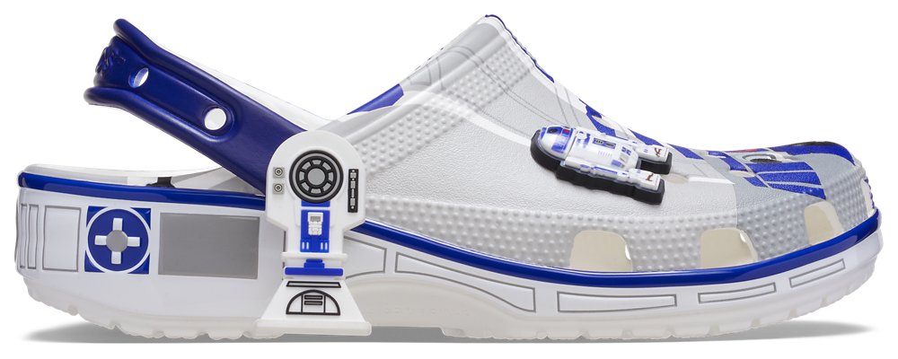 Crocs Classic Clogs - Men's White/Blue product view