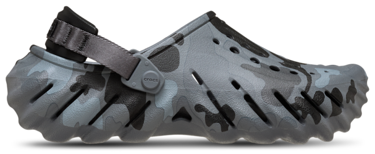 Crocs Echo Clogs Camo - Men's Black/Black product view