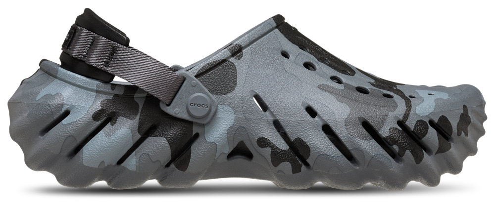 Crocs Echo Clogs Camo - Men's Black/Black product view