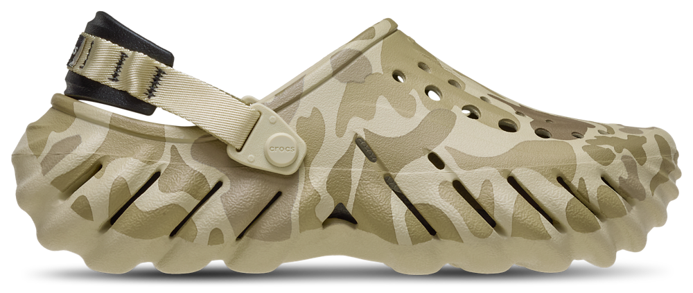 Crocs Echo Clogs Camo - Men's Tan/Grey product view