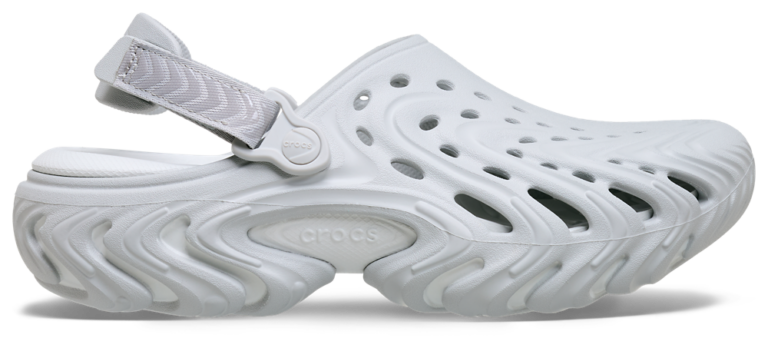 Crocs Echo II Chrome Clogs - Men's Gray/Atmosphere Chrome product view