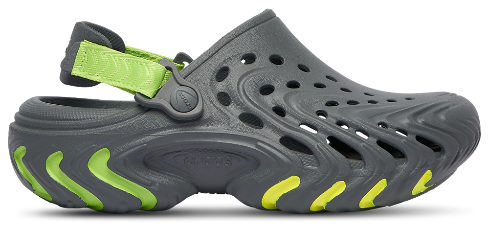 Crocs Echo II Clogs - Boys' Grade School Green Burst/Black product view