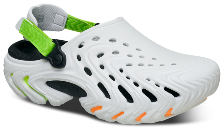 Crocs Echo II Clogs - Men's Gray/Orange/Green product view