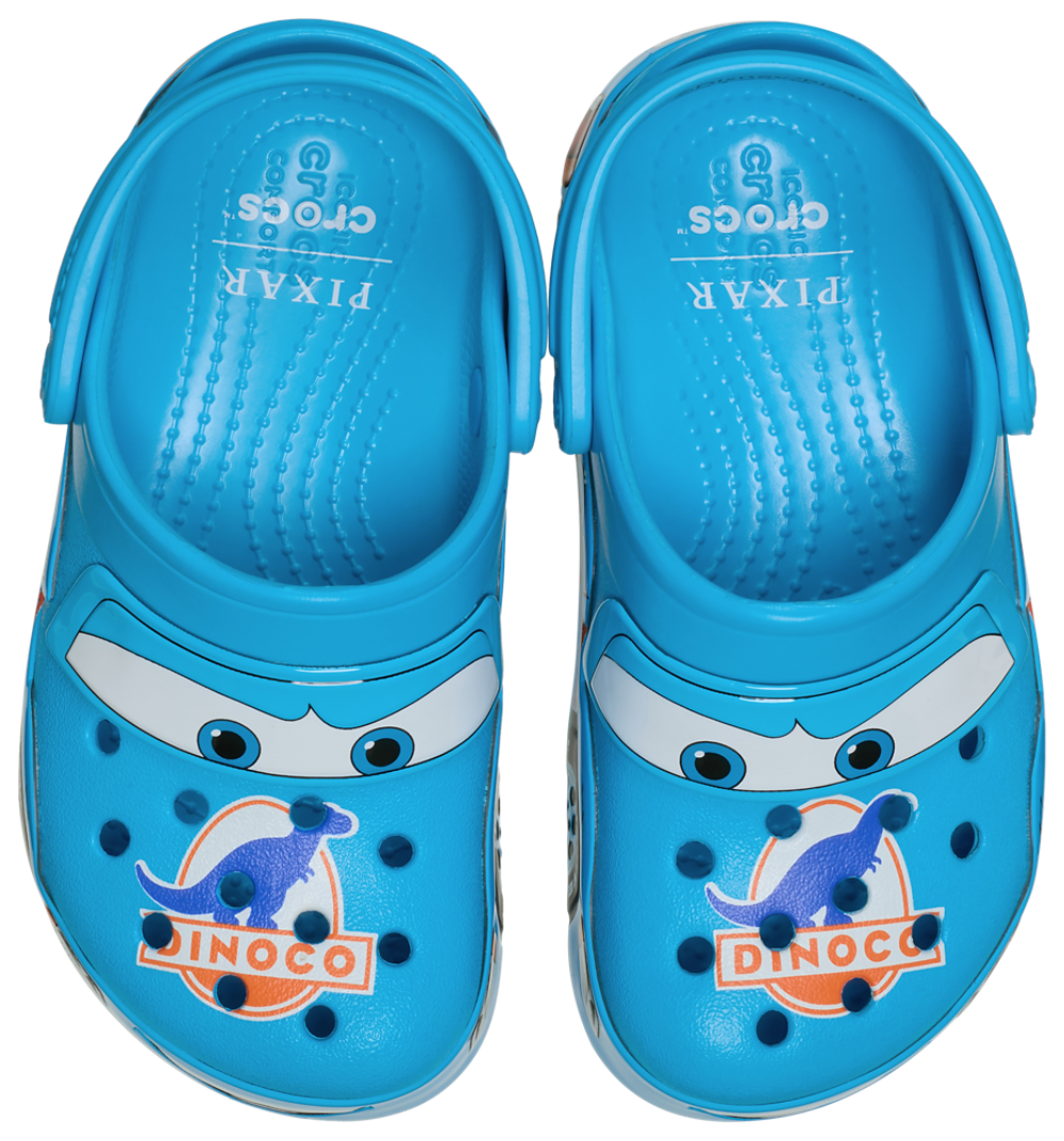 Crocs Lightning McQueen Dinoco Clogs - Boys' Toddler Blue/Multi product view