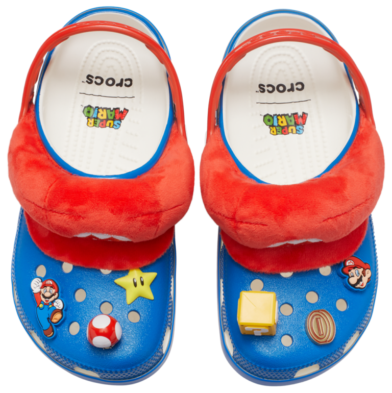 Crocs Mario Classic Clogs - Men's Blue/Multi/Red product view