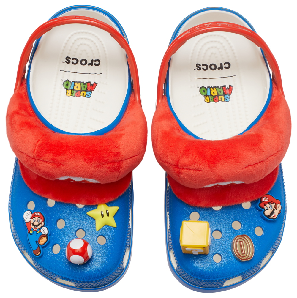 Crocs Mario Classic Clogs - Men's Blue/Multi/Red product view