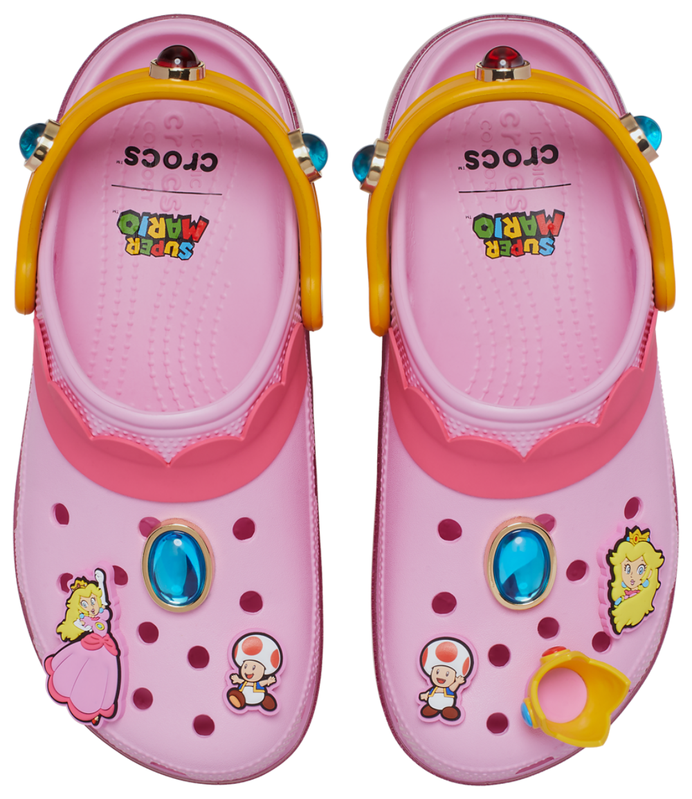 Crocs Princess Peach CLS Platform Clogs - Women's Pink product view