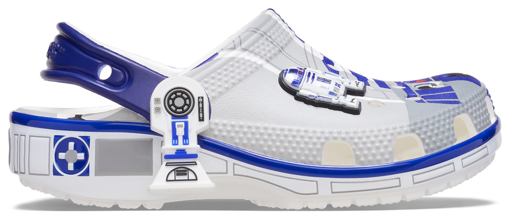 Crocs Star Wars R2D2 Classic Clogs - Boys' Grade School Gray/Blue product view