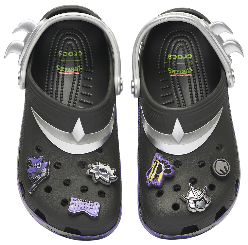 Crocs TMNT Shredder Classic Clogs - Men's Purple/Grey/Black product view