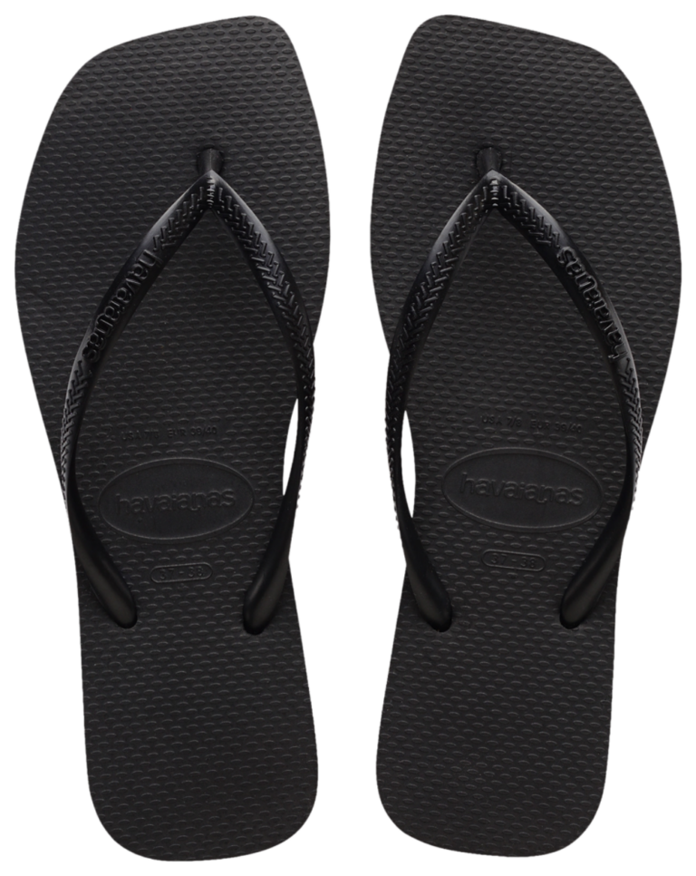 Havaianas Slim Square Sandals - Women's Black/Black product view