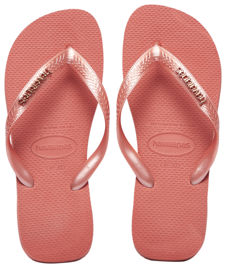 Havaianas Top Logo Metallic - Women's Canyon Clay Coral product view