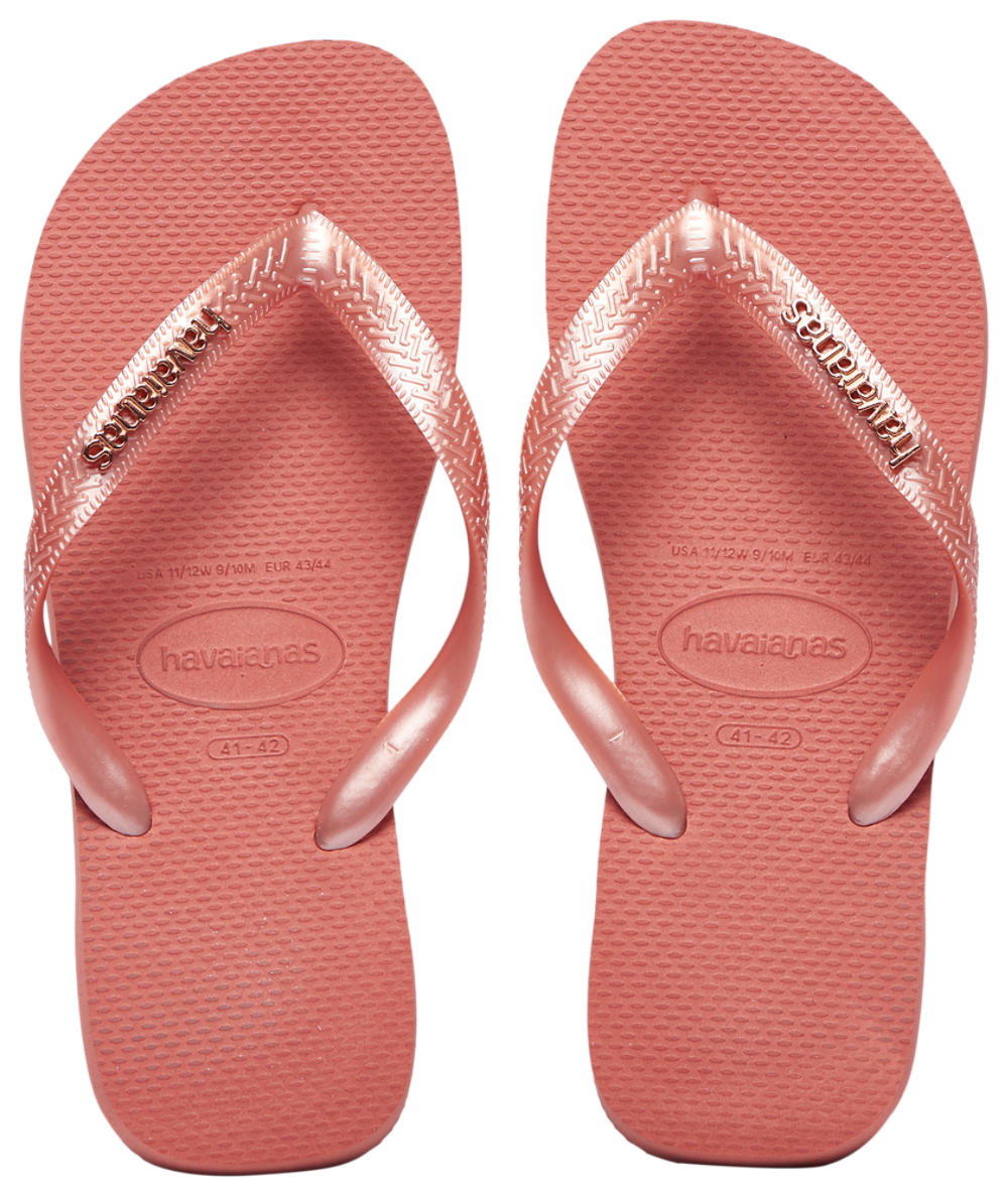 Havaianas Top Logo Metallic - Women's Canyon Clay Coral product view