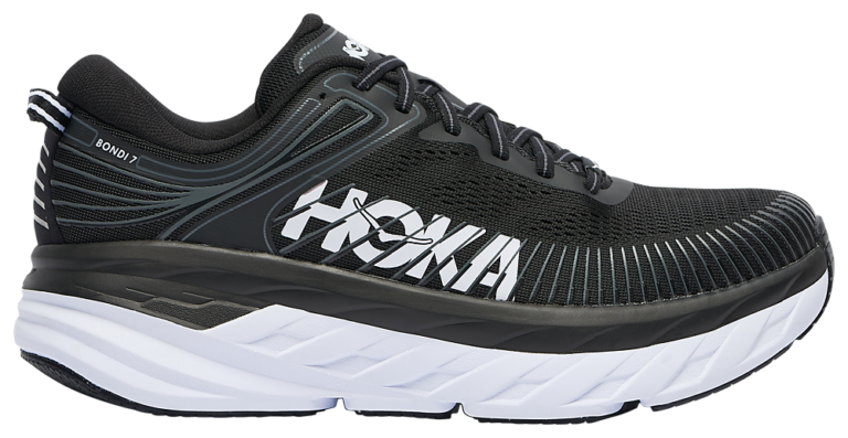 HOKA Bondi 7 - Men's Black/White product view