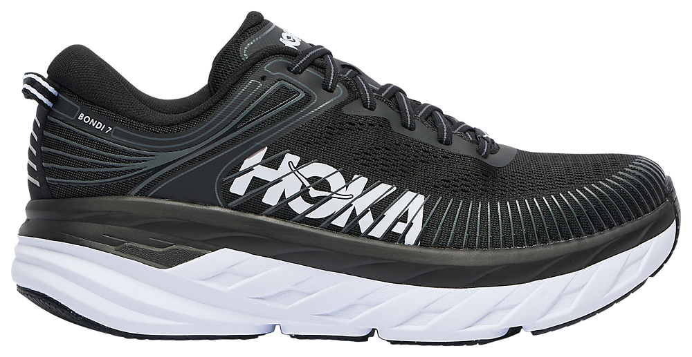 HOKA Bondi 7 - Men's Black/White product view
