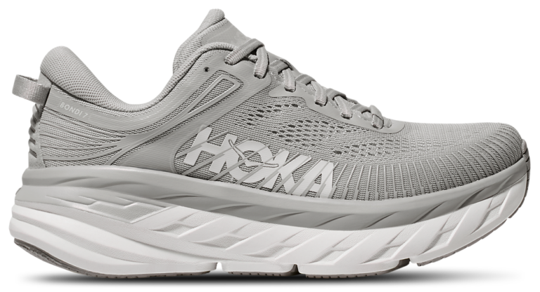HOKA Bondi 7 - Men's White/Harbor Mist product view