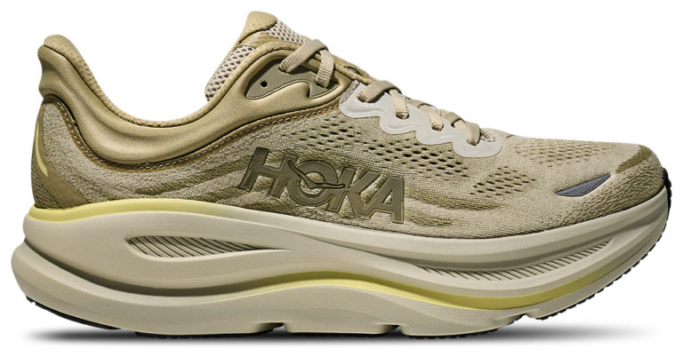 HOKA Bondi 9 - Men's Grassland/Oyster Mushroom product view