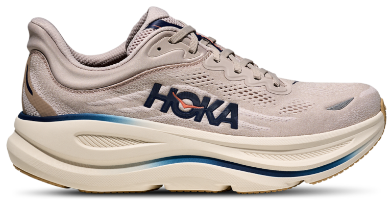 HOKA Bondi 9 - Men's Stucco/Blue/Grout product view
