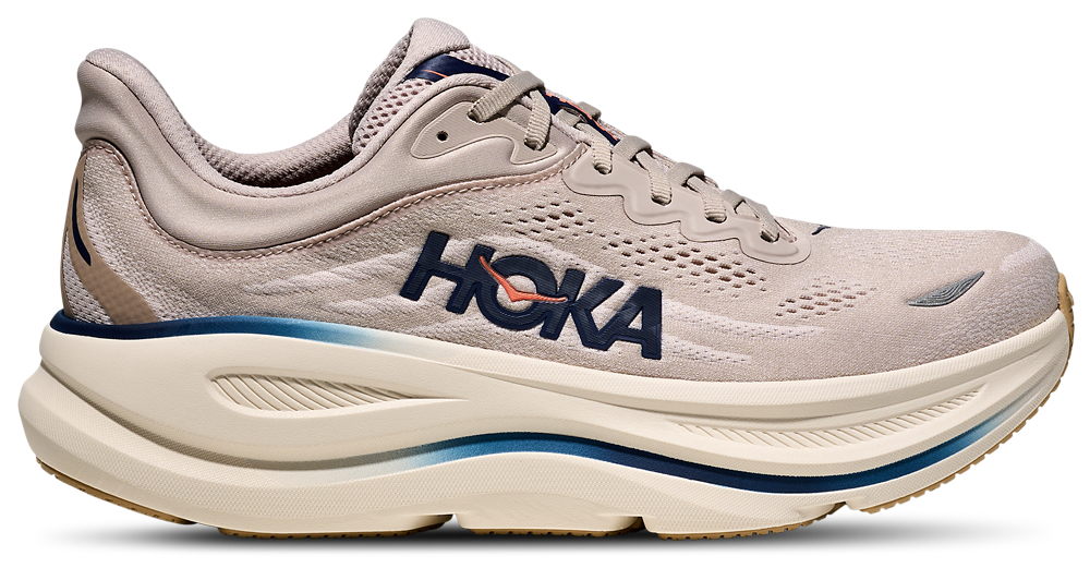 HOKA Bondi 9 - Men's Stucco/Blue/Grout product view