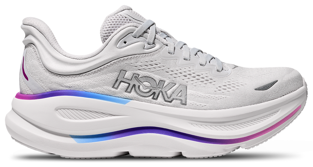HOKA Bondi 9 - Women's Cosmic Grey/White product view