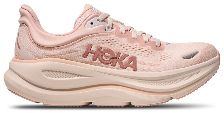 HOKA Bondi 9 - Women's Rose Cream/Rose Latte product view
