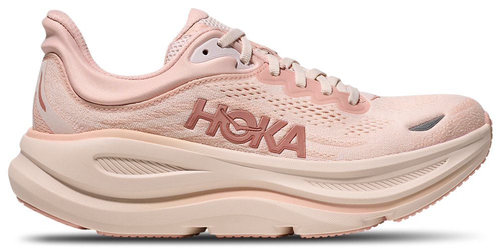 HOKA Bondi 9 - Women's Rose Cream/Rose Latte product view