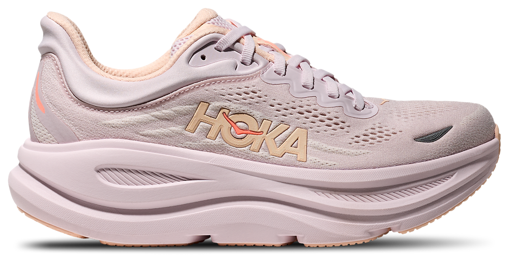 HOKA Bondi 9 - Women's Tangerine Glow/Lilac Cream product view