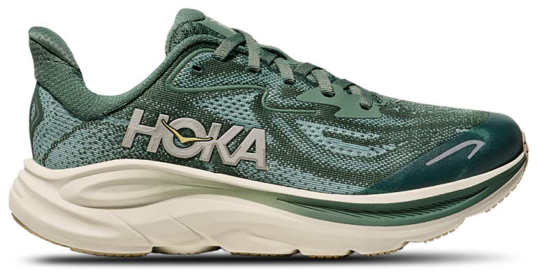 HOKA Clifton 10 - Boys' Grade School Truffle Sand/Fern product view