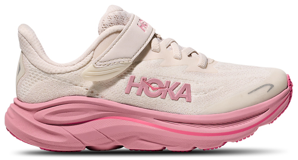 HOKA Clifton 10 - Girls' Preschool Dried Rose/Rose Cream product view