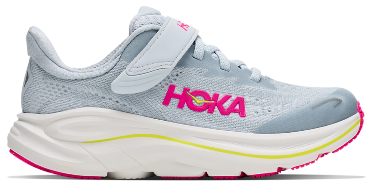 HOKA Clifton 10 - Girls' Preschool Grey/Pink product view