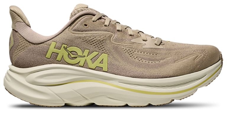 HOKA Clifton 10 - Men's Raw Linen/Stone product view